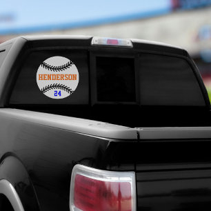 Baseball-Spieltag-Heckscheibenaufkleber Fensteraufkleber