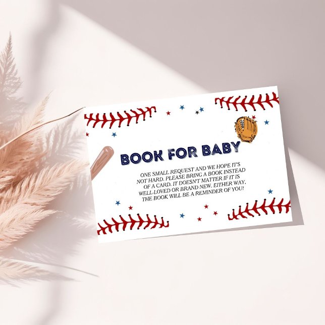 Baseball Sport Baby Showbuchanfrage Begleitkarte (Von Creator hochgeladen)