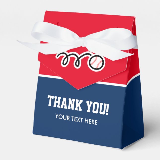 Baseball Sport benutzerdefinierte Junge's Geburtst Geschenkschachtel (Vorderseite)