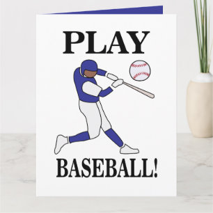 Baseball-Sport-Coach-Spieler-Geburtstag Karte