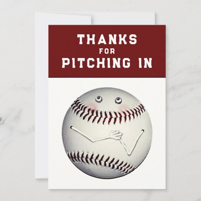 Baseball-Sport Danke (Vorderseite)