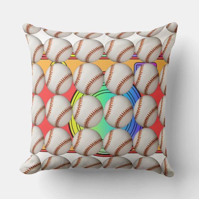 Baseball-Sport-Fan   Kissen (Vorderseite)