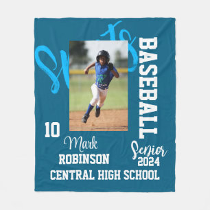 Baseball Sport Foto Fleecedecke