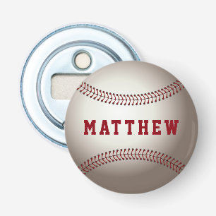 Baseball-Sport individuell bedruckt mit Namen Flaschenöffner