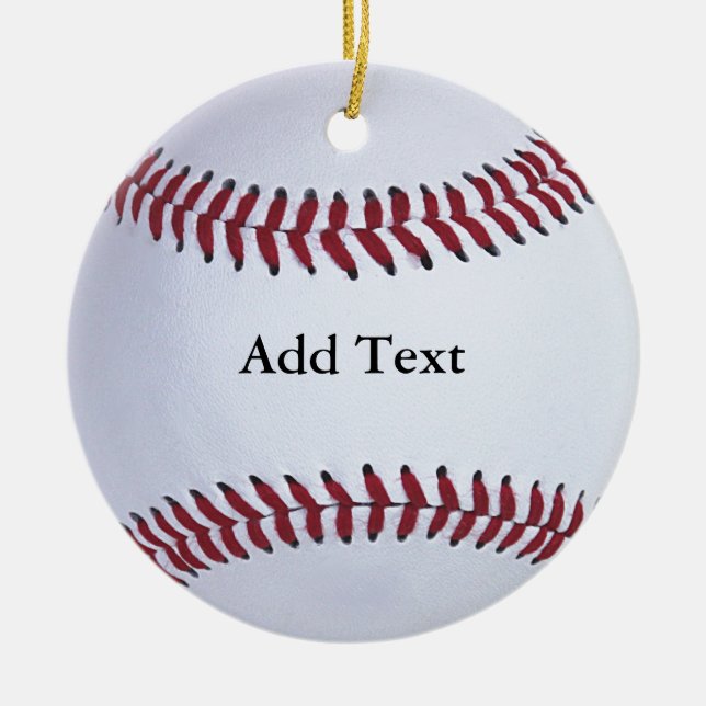 Baseball-Sport Keramik Ornament (Vorne)