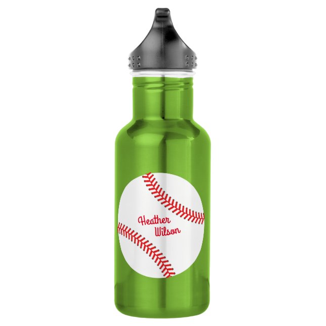 Baseball Sport Niedlich Kinder Wasserflasche mit N (Rechts)