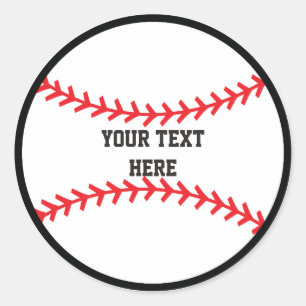 Baseball-Sport-Runde Geburtstagsfeier-Aufkleber Runder Aufkleber