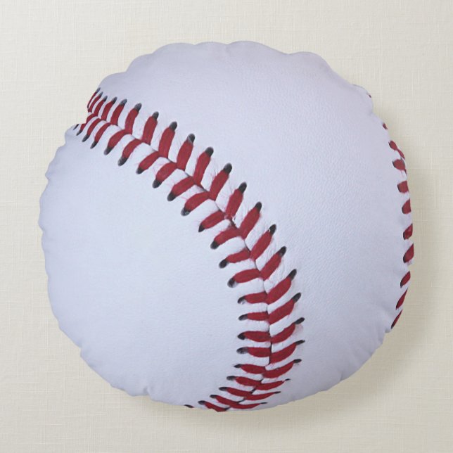 Baseball-Sport Rundes Kissen (Vorderseite)