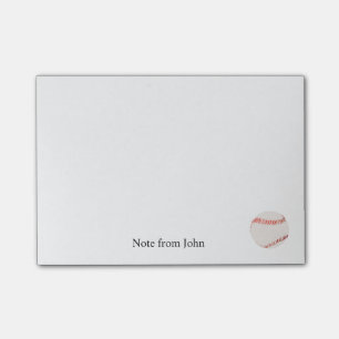Baseball-Sport-Thema-Name-Text Post-it Klebezettel