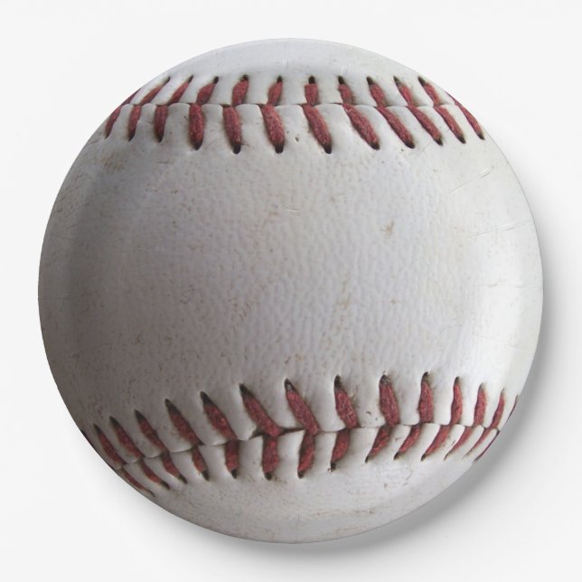 Baseball-Sportballs Pappteller (Vorderseite)