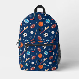 Baseball-Sportmuster  Bedruckter Rucksack