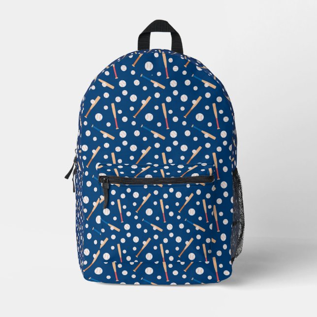 Baseball-Sportmuster  Bedruckter Rucksack (Vorderseite)