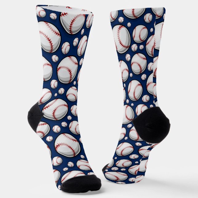 Baseball-Sportmuster Socken (Gewinkelt)