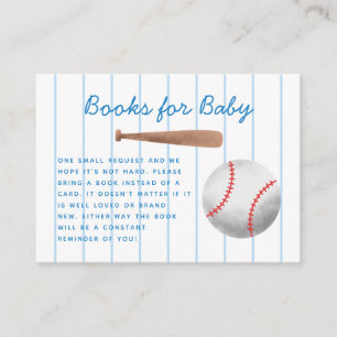 Baseball Sports Baby Showbucher Begleitkarte