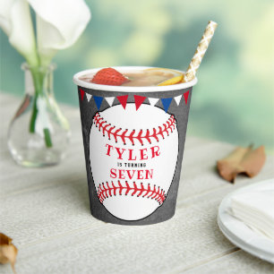 Baseball Sports Chalkboard Geburtstagsparty Pappbecher
