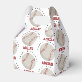 Baseball Sports Geburtstagsparty Individuelle Name Geschenkschachtel