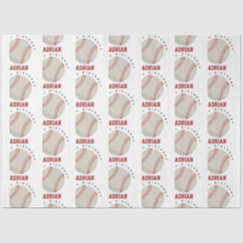 Baseball Sports Geburtstagsparty Individuelle Name Seidenpapier