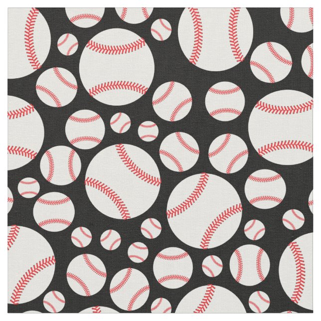 Baseball Sports Niedlich Stoff (Nahaufnahme)