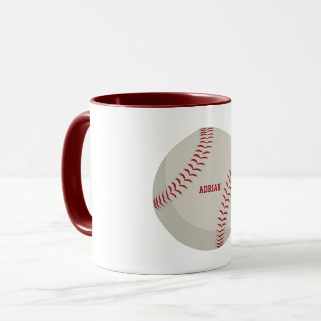 Baseball Sports Personalisiert Tasse (Vorderseite Links)