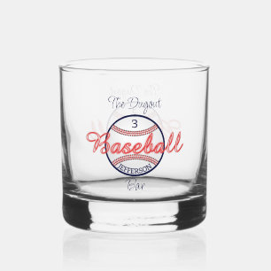 Baseball Sports Whiskey Rocks Glass Trinkbehälter Whiskyglas
