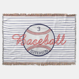 Baseball-Sportschuh mit Namensnummer Decke