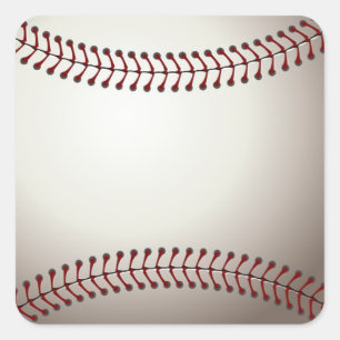 Baseball-Sportsteam-Spiel-Trainer-Familien-Freund- Quadratischer Aufkleber