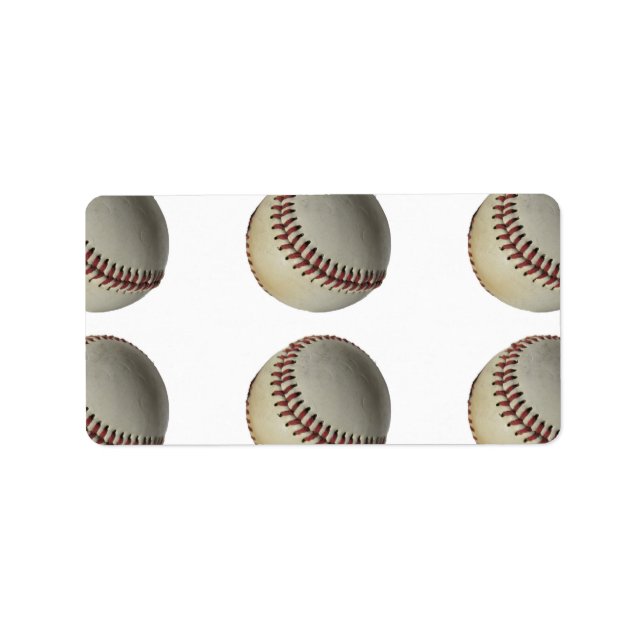 Baseball Sportteam Trainer Feld Adressaufkleber (Vorne)