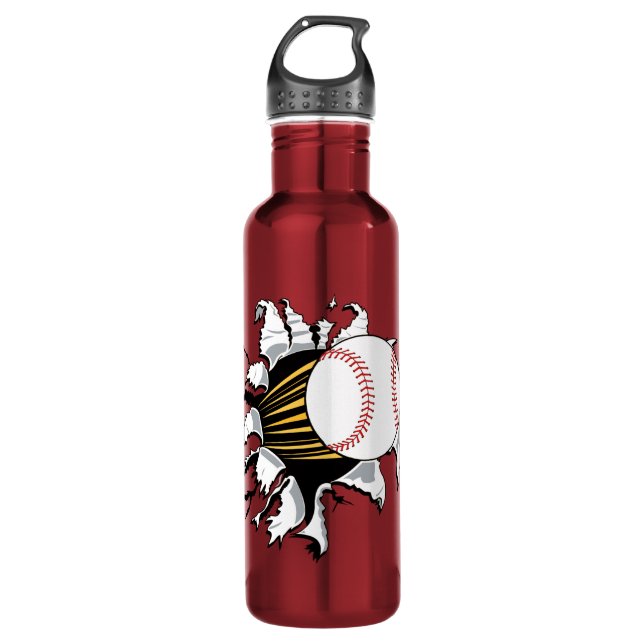 Baseball-Sprenger Trinkflasche (Vorderseite)