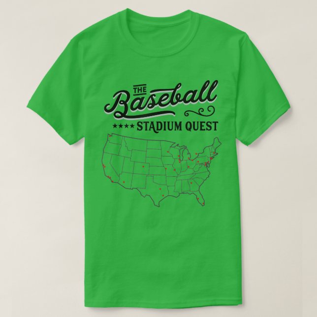Baseball-Stadionquest T-Shirt (Design vorne)