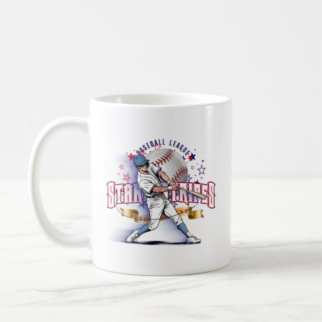 Baseball Stars & Stripes | #11 Klassischer Becher Kaffeetasse (Links)