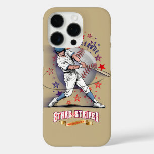 Baseball Stars & Stripes iPhone 16 Pro Hülle