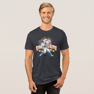 Baseball Stars & Stripes (D. Modus) Männer Tri-Blend Shirt