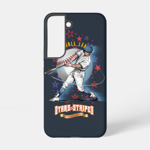 Baseball Stars & Stripes (Dunkler Modus) Samsung Galaxy Hülle