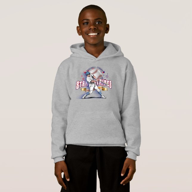 Baseball Stars & Stripes | Kinder Hoodie (Vorne ganz)