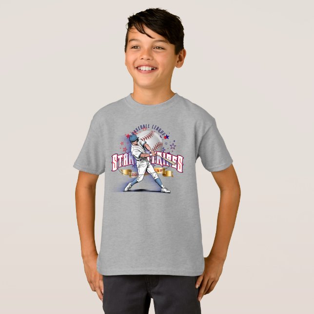 Baseball Stars & Stripes | Kinder T-Shirt (Vorne ganz)
