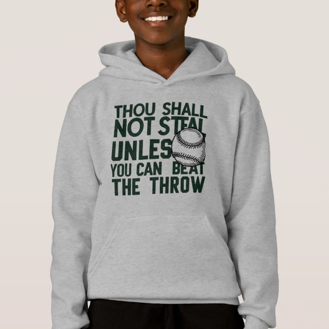 Baseball Stealing Spaß Shirt (Vorderseite)