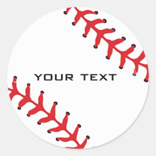 Baseball-Sticker Runder Aufkleber