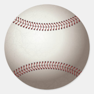 Baseball-Sticker Runder Aufkleber