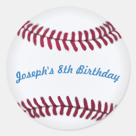 Baseball-Stickers mit benutzerdefinierten Worten Runder Aufkleber