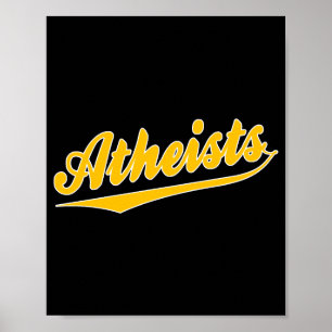Baseball-Stil-Team-Atheist-T-Shirt Poster