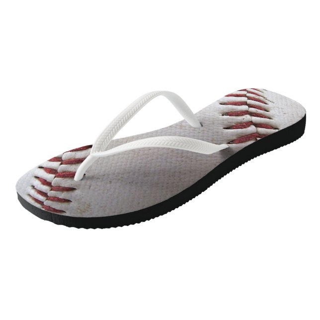 Baseball-Stitches Flip Flops (Schrägansicht)