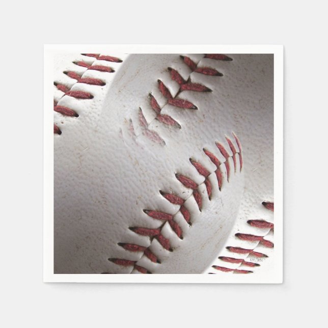 Baseball-Stitches Serviette (Vorderseite)