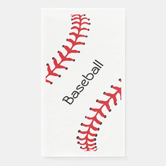 Baseball Stitching Design Gasttuch Napkin Serviette (Vorderseite)