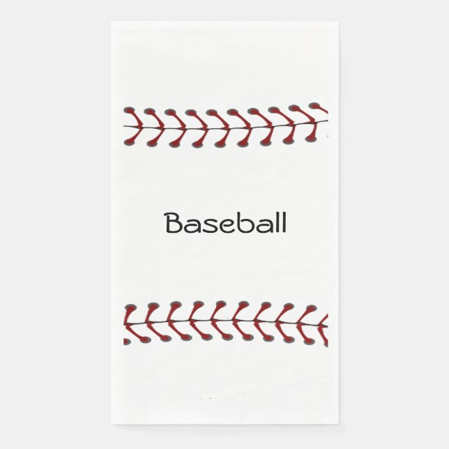 Baseball Stitching Design Gasttuch Napkin Serviette (Vorderseite)