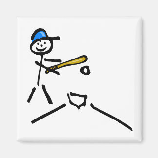 Baseball-Strichmännchen Magnet