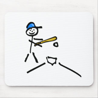 Baseball-Strichmännchen Mousepad