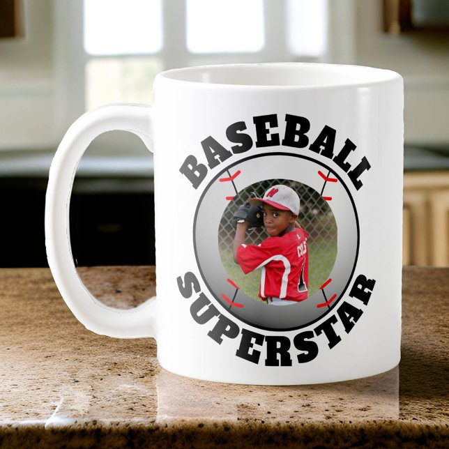 Baseball Superstar Foto Kaffeetasse (Photo Baseball Superstar Mug)