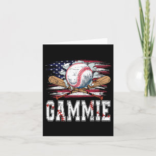 Baseball T-ball Gammie American Flag Proud Ball Ga Karte