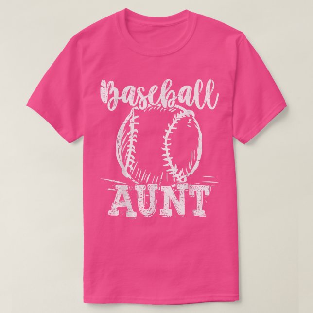 Baseball Tante Liebe Baseball Funny T-Shirt (Design vorne)
