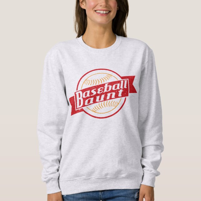 Baseball Tante Sweatshirt (Vorderseite)